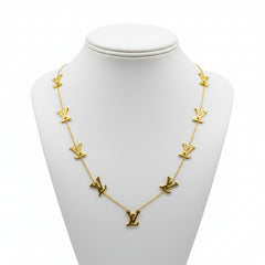 Stainless Steel LV logo charms Necklace - Each