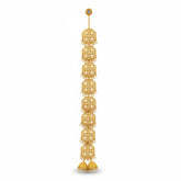 Paranda Rajwari Gold Polish – 8 Bunch with 2 Jhumki