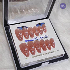 Romantic Myth Cat's Eye / Diamond Dust Press-On Nails