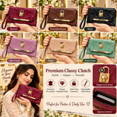 Marble Pattern Envelope Clutch