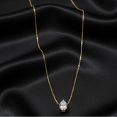 Stainless Steel Almond Style Stone Chain