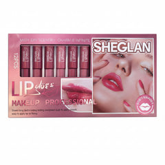 SHEGLAN Glossy Lipgloss - 12Pcs