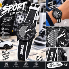 Kids Sports Watch – Commando Colours with Silicone Rubber Strap