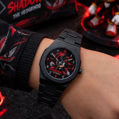 Timees Sonic & Shadow Black Quartz Kids Watch