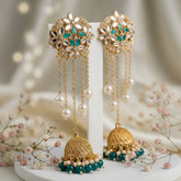 Kashmiri Long Jhumki Earrings – Luxury Style
