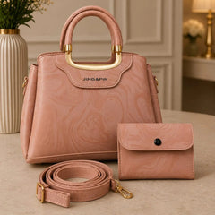 Jing & Pin marble-patterned handbag - Each