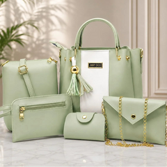 Jimmy Choo Brown 5 Piece Handbag Set