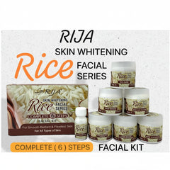 RIJA Skin Whitening Rice FACIAL KIT - Pack Of 6