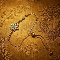 The Empress Lotus Adjustable Bolo Bracelet-Each