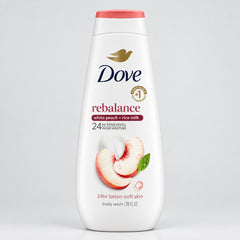 Dove Rebalance White Peach & Rice Milk Body Wash - 20 FL OZ / 591ml