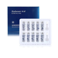 Bioaqua Hyaluronic Acid Essence B6 Moisturizing Anti‑Wrinkle Facial Serum - 10Pcs × 5ml