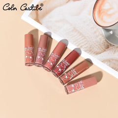 Color Castle Mini Bear Lip Gloss – Waterproof & Long-Lasting - 6 pcs