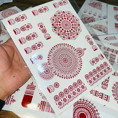 Simple Aesthetic Full Hand Sticker Tatto Mehndi