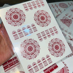 Simple Aesthetic Full Hand Sticker Tatto Mehndi