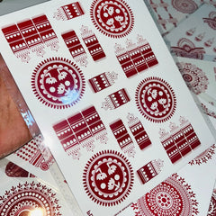 Simple Aesthetic Full Hand Sticker Tatto Mehndi
