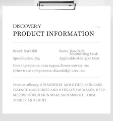 Sadoer Botany And Fruits Rose Moisturizing Face Sheet Mask - 25g
