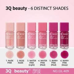 3Q Beauty Pink Lip Moist Magic Lip Oil