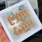 Pink key Stylish Salon Look Artifical Nails With Free Stickers (12 Pcs)