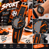 Kids Sports Watch – Commando Colours with Silicone Rubber Strap