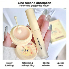Cappuvini Cheese Lip Gloss & Lip Balm Set