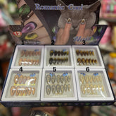 Romantic Cool Cat's Eye Press On Gel Nails - 12 Pcs ( Each )