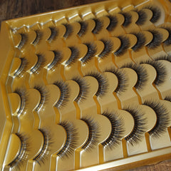20 pairs 100% super HANDMADE Heavy & Simple Look Lashes