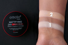 Emelie 2 In 1 Matte Maker 24 Face Compact Long-wear