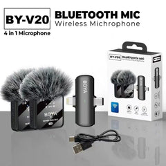 Boya BY-V20 (Dual Type C ) Ultracompact 2.4GHz Wireless Microphone System