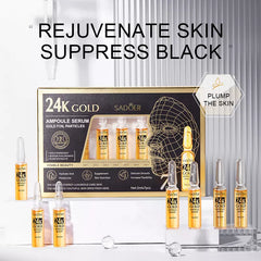 Sadoer 7Pcs Repair Tender Skin 24k Gold Ampoule Face Serum