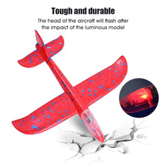 Airplane Launcher Toy, Foam Throwing Glider Plane with Catapult Gun