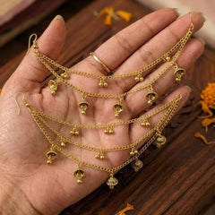 Stainless Steel gold-toned Sahare - Each Pair