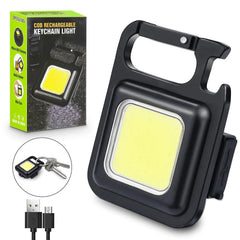Mini Keychain Flashlights - 4 Light Modes Rechargeable Keychain Light