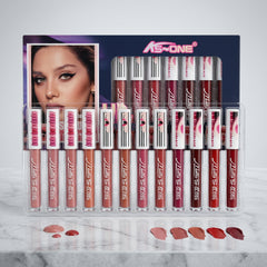 KS-One Matte Lip Gloss Liquid Lipstick - 12-Piece Set