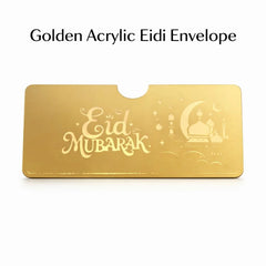 Golden acrylic golden envelope
