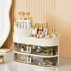 3-Layer Cosmetic Storage Organizer with Drawer