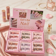 Romantic Myth Cat's Eye Press-On Gel Nails