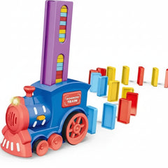 Domino Train Toy Sound Automatic Domino Train Set - 60 Piece