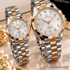 GOLDSTON Pair Set Luxury Watches for Men & Women with Brand Box