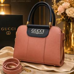GUCCI Two Tone Top Handle Handbag