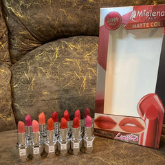 Mielena 24HR Wear Matte Lipstick - 12 Pcs Set