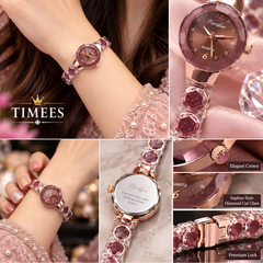 Timees Sapphire Style Ladies Watch - With Box