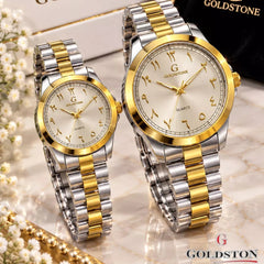 GOLDSTON Pair Set Luxury Watches for Men & Women with Brand Box