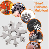 18-in-1 Snowflake Stainless Steel Screw Driver Multi-Tool
