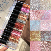 Mocallure 10-Shade Flare Glitter Liquid Eyeshadow