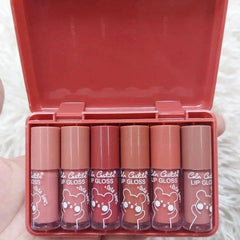 Color Castle Cute Bear Lip Glosses-Set of 6
