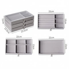Acrylic Jewelry Organizer With 3 Drawers