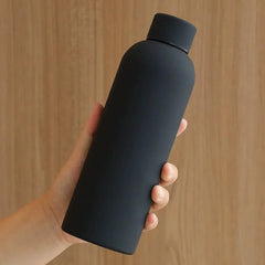 Generic Black Stainless Steel Vacuum Insulated Water Bottl - 500ml