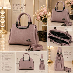 Kangaroo Kingdom Marble Print Top Handle Shoulder Bag with Strap
