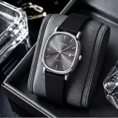 TISSOT Premium Gents Date Watch – Minimal Design, Elegant Style & Comfortable Fit - With Box