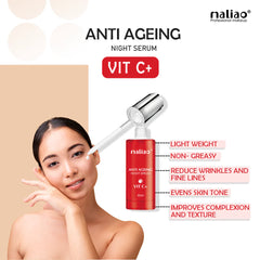 Maliao Skin Renewal And Brightening Anti Ageing Vit C+ Night Serum - 30ml